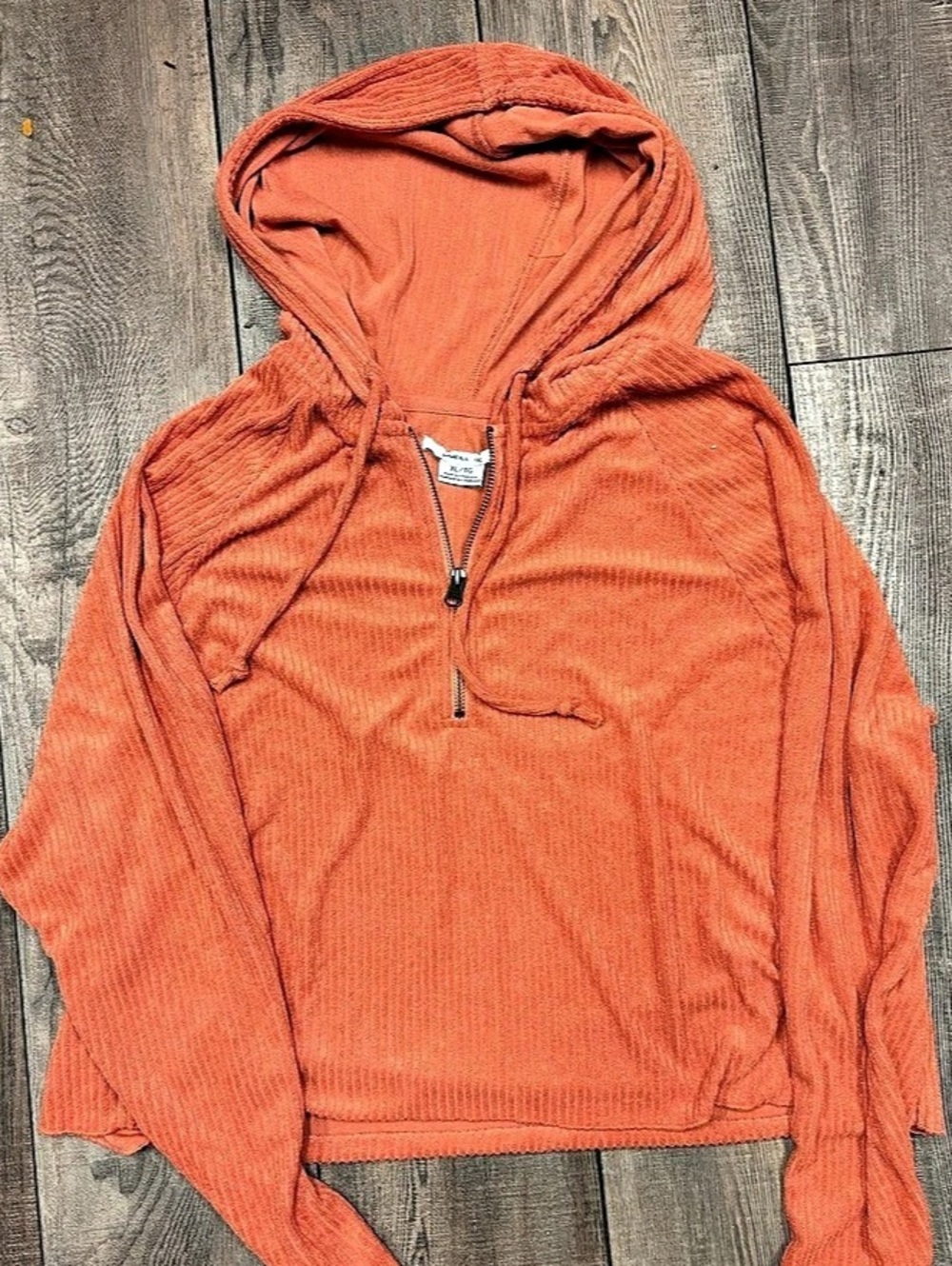 O'Neill Women’s Orange Half-Zip Hoodie Size XL